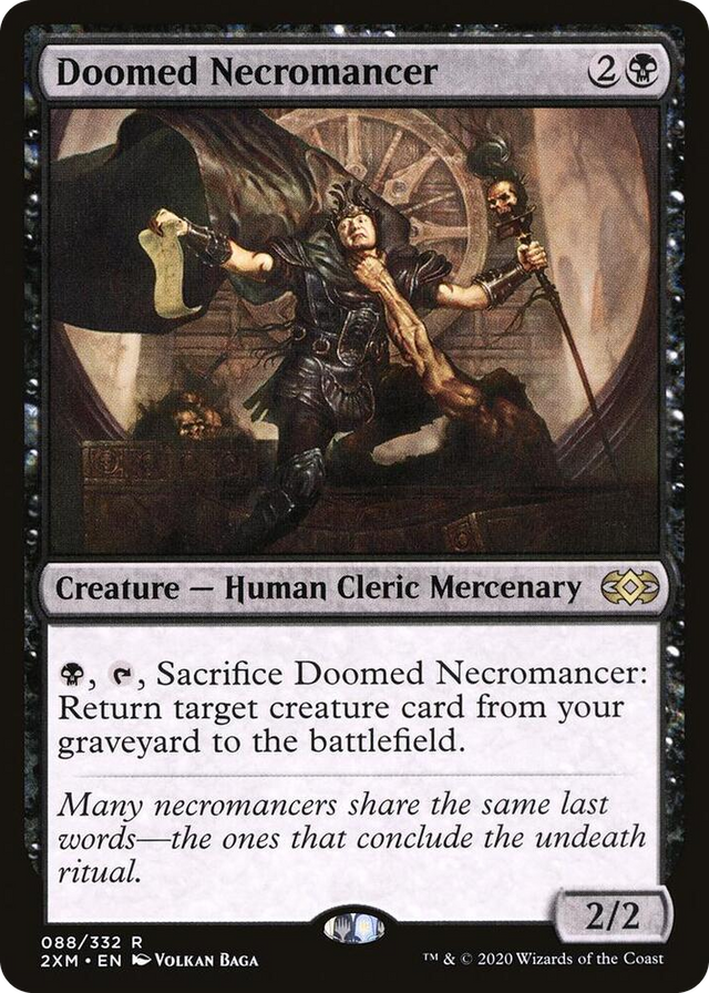 0088 Doomed Necromancer R Double Masters