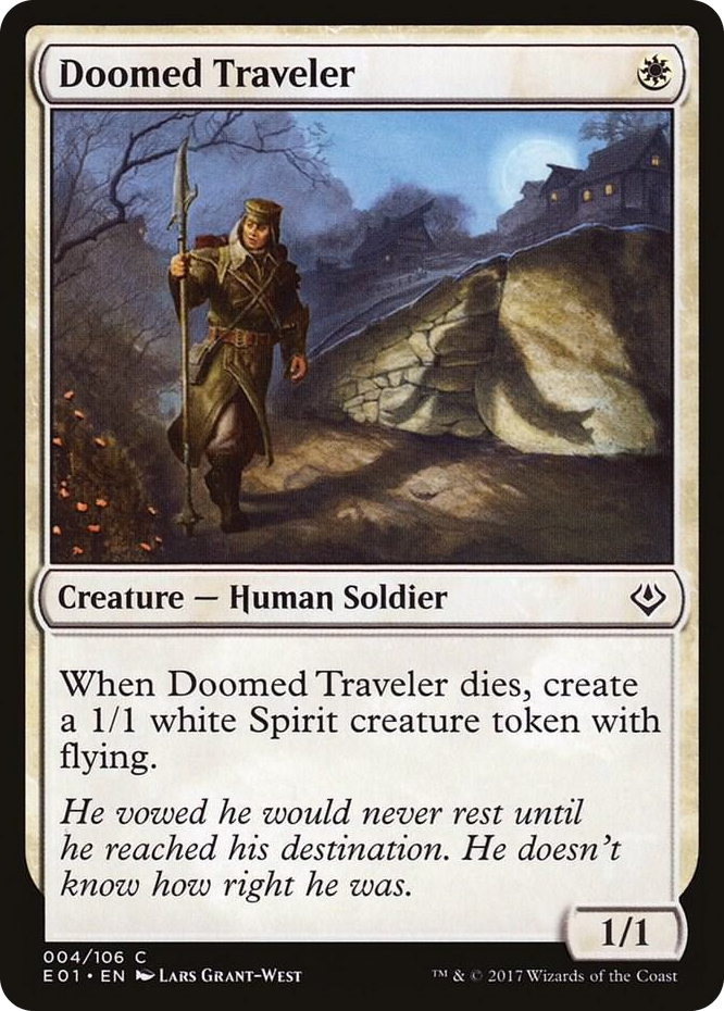 Doomed Traveler #4 C - Archenemy: Nicol Bolas Pokemon card