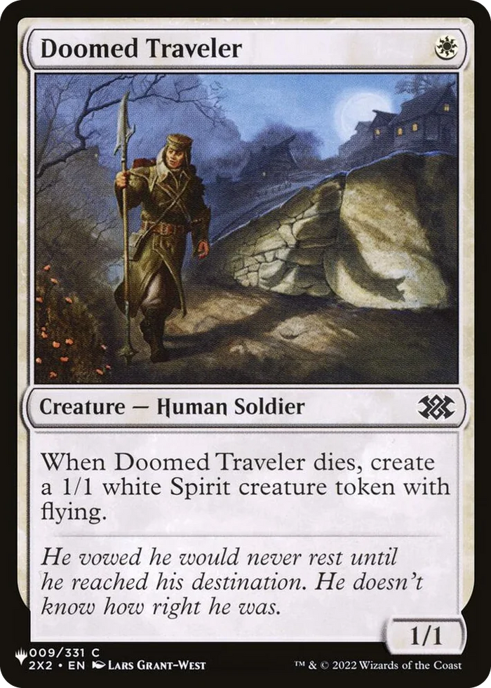 0009 Doomed Traveler (2X2) C The List Reprints