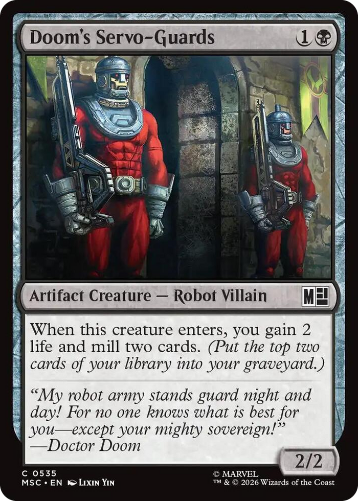 Doom's Servo-Guards #535 C - Commander: Marvel Super Heroes Pokemon card