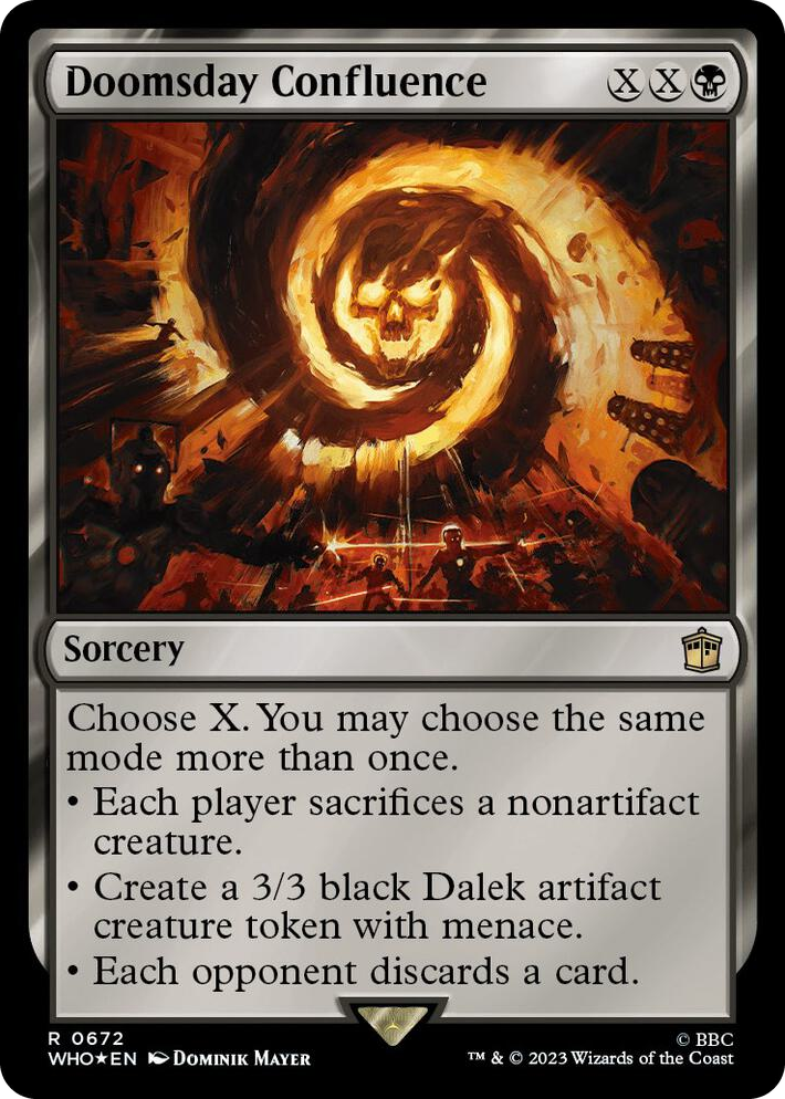 0672 Doomsday Confluence (Surge Foil) R Universes Beyond: Doctor Who