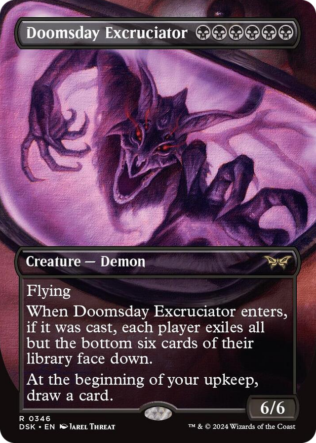 0346 Doomsday Excruciator (Borderless) R Duskmourn: House of Horror