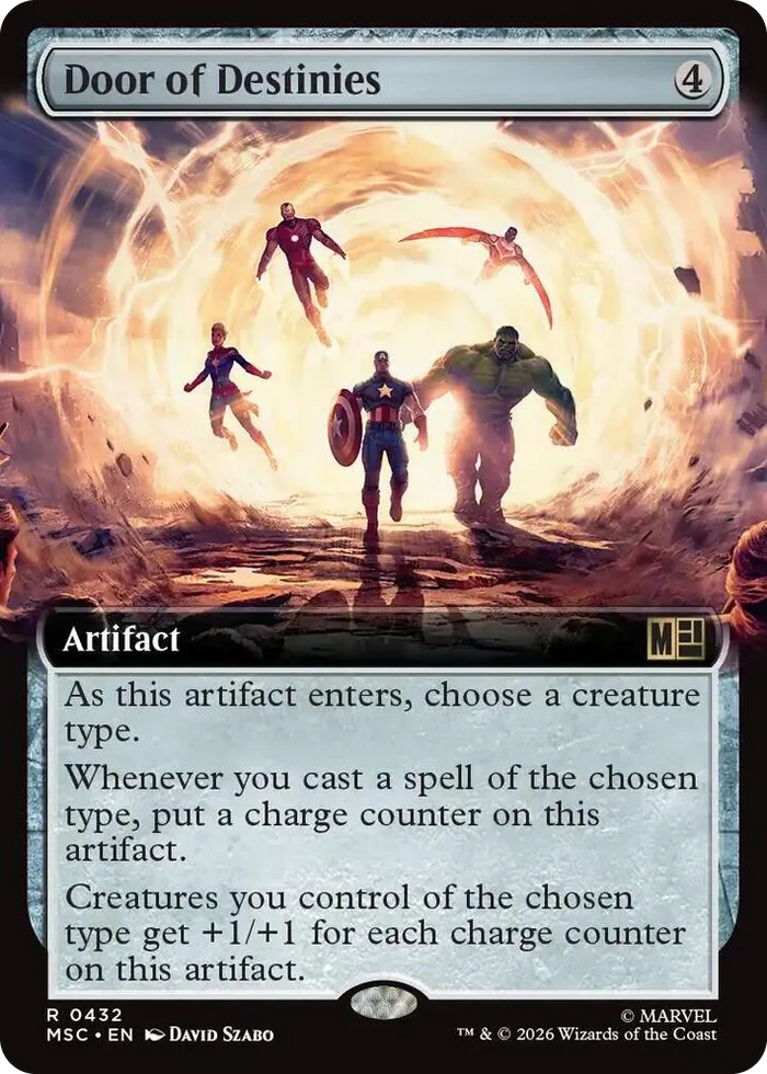 0432 Door of Destinies (Extended Art) R Commander: Marvel Super Heroes