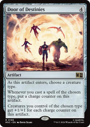 0198 Door of Destinies (Surge Foil) R Commander: Marvel Super Heroes