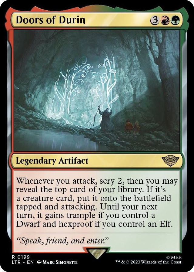 Doors of Durin #199 R - Universes Beyond: The Lord of the Rings: Tales of Middle-earth Pokemon card