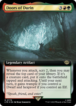 0779 Doors of Durin (Extended Art) (Surge Foil) R Universes Beyond: The Lord of the Rings: Tales of Middle-earth