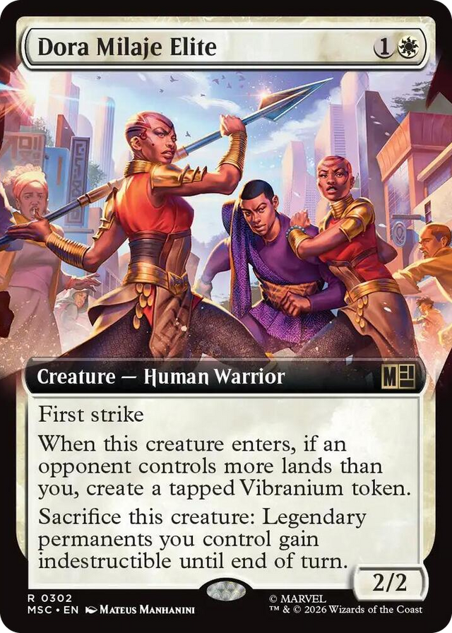 0302 Dora Milaje Elite (Extended Art) R Commander: Marvel Super Heroes