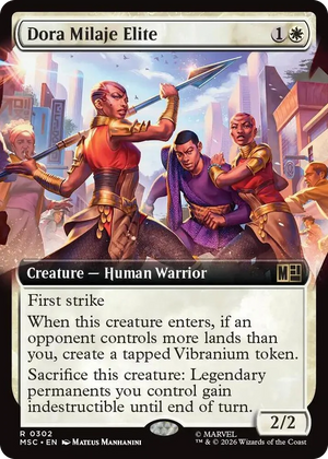 0302 Dora Milaje Elite (Extended Art) R Commander: Marvel Super Heroes