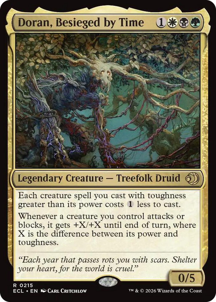 Doran, Besieged by Time #215 R - Lorwyn Eclipsed Pokemon card