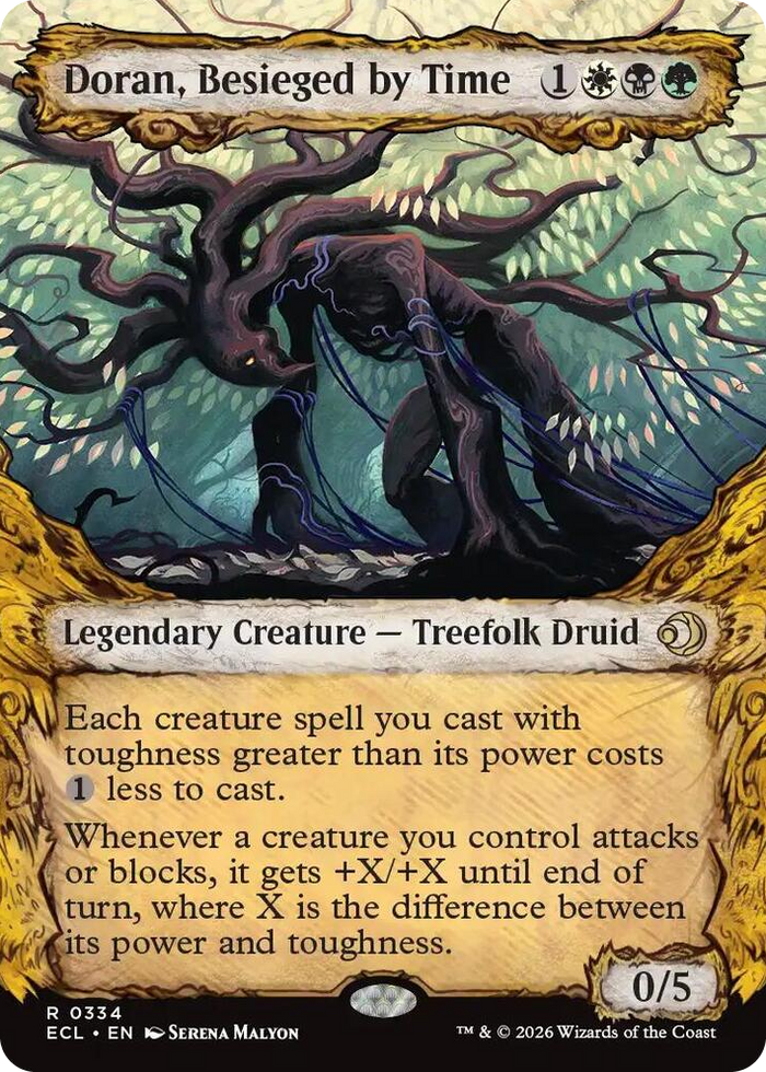 Doran, Besieged by Time (Showcase) #334 R - Lorwyn Eclipsed Pokemon card