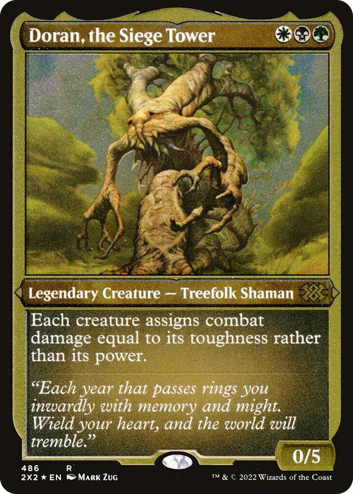 0486 Doran, the Siege Tower (Foil Etched) R Double Masters 2022