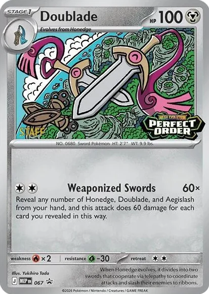 0067 Doublade - 067 [Staff] Promo Mega Evolution Promo