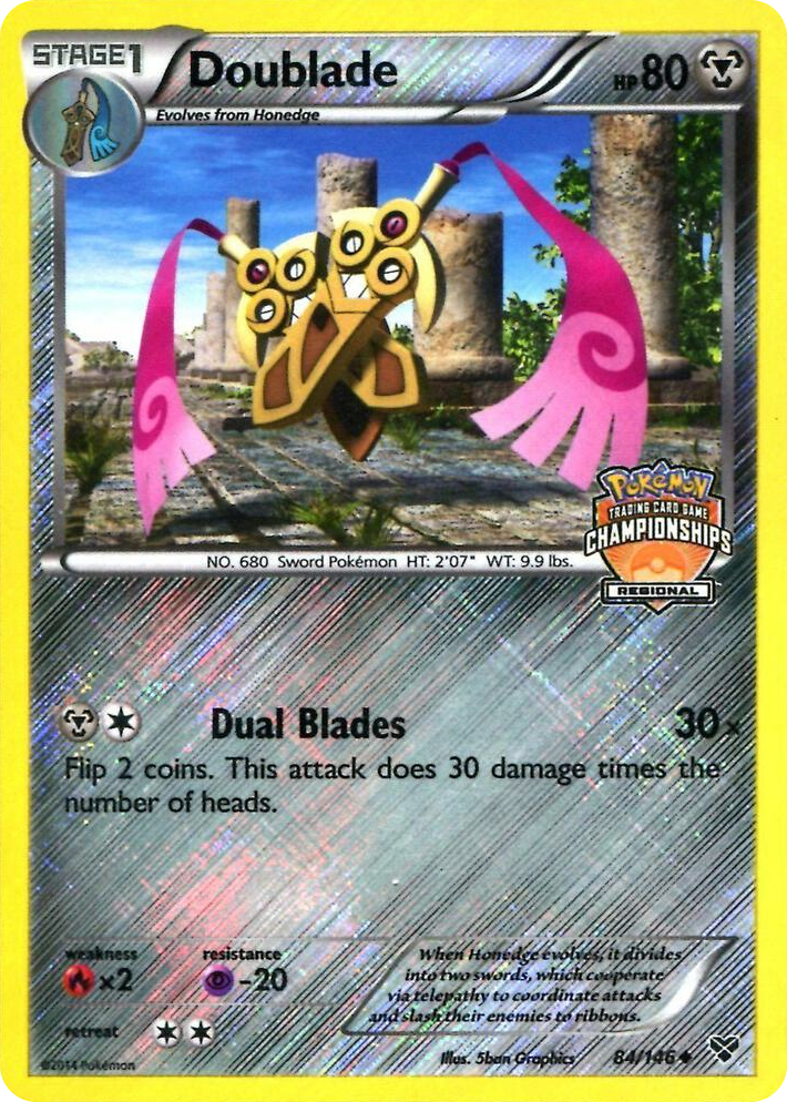 0084 Doublade - 84/146 (Regional Championships) Promo League & Championship Cards