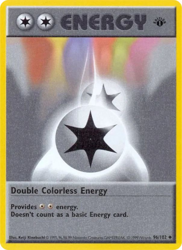 0096 Double Colorless Energy Uncommon Base Set (Shadowless)