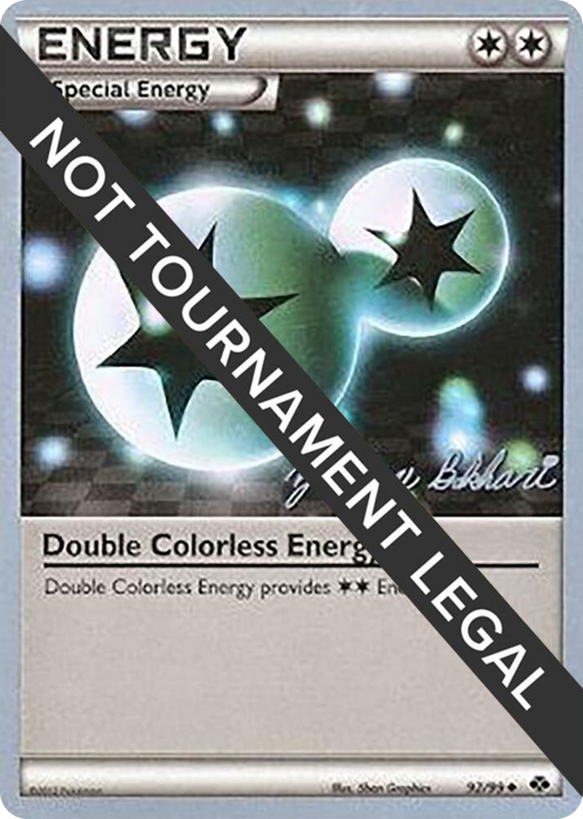 0092 Double Colorless Energy - 2012 (Zachary Bokhari) Uncommon World Championship Decks