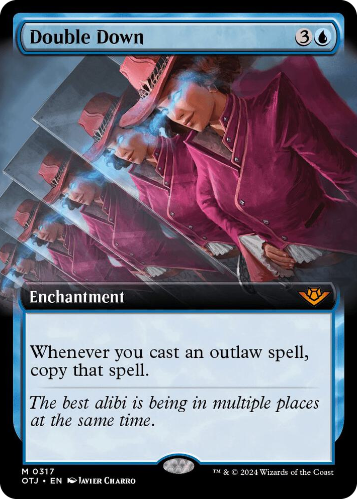 0317 Double Down (Extended Art) M Outlaws of Thunder Junction