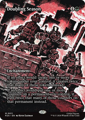0011 Doubling Season (Borderless) M Teenage Mutant Ninja Turtles Source Material