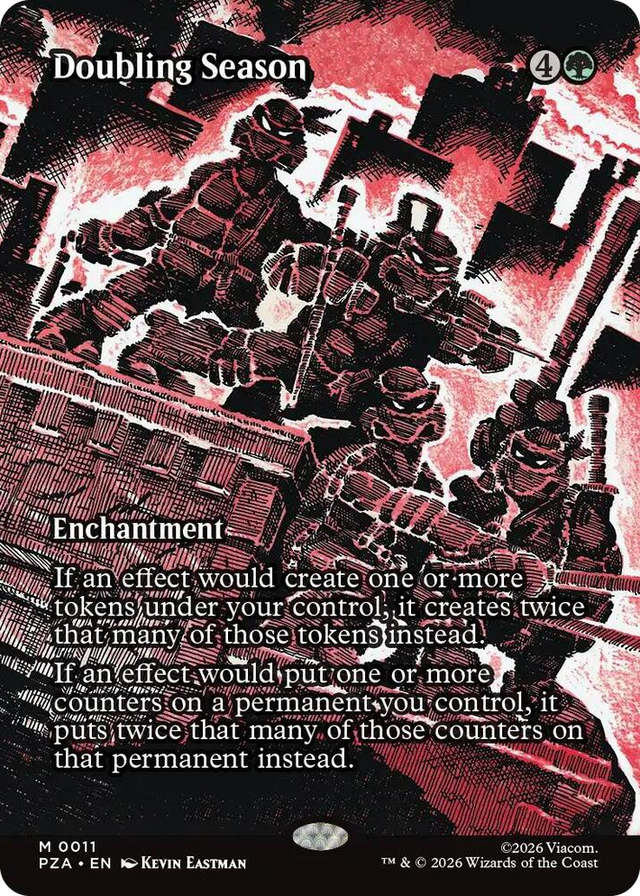 0011 Doubling Season (Borderless) M Teenage Mutant Ninja Turtles Source Material