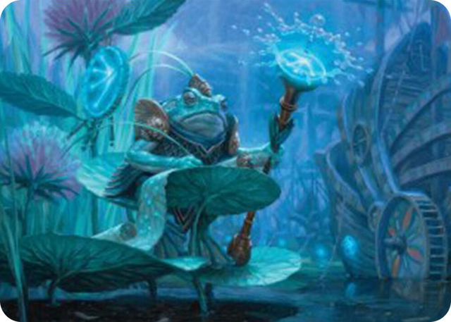 0005 Dour Port-Mage Art Card S Art Series: Bloomburrow