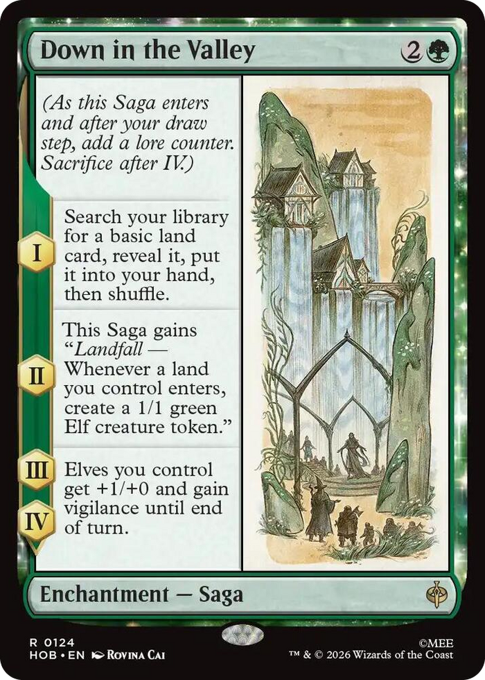 Down in the Valley #124 R - The Hobbit Pokemon card