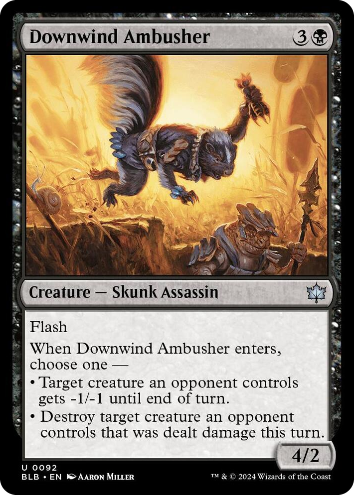 0092 Downwind Ambusher U Bloomburrow