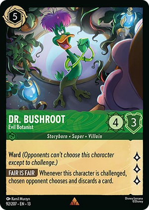 0092 Dr. Bushroot - Evil Botanist Rare Attack of the Vine!