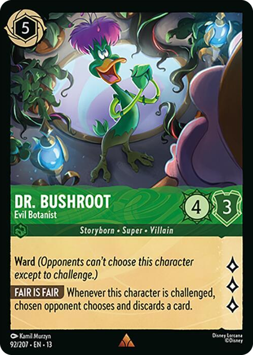 Dr. Bushroot - Evil Botanist #92 Rare - Attack of the Vine! Pokemon card