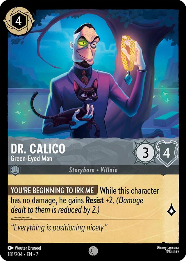 0181 Dr. Calico - Green-Eyed Man Common Archazia's Island