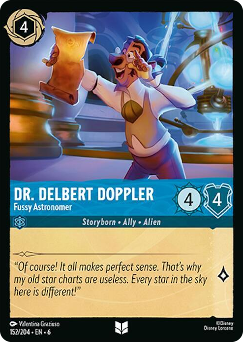 0152 Dr. Delbert Doppler - Fussy Astronomer Uncommon Azurite Sea