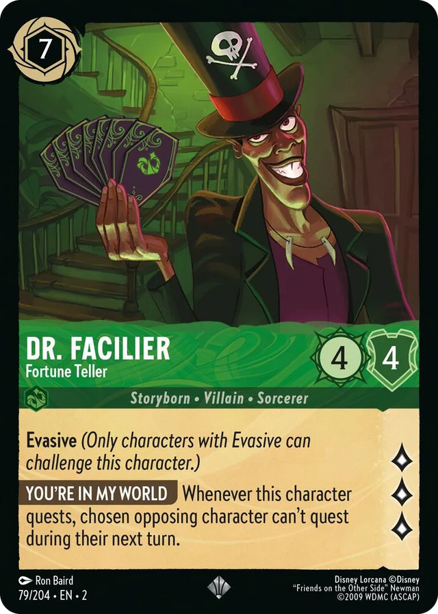 0079 Dr. Facilier - Fortune Teller Super Rare Rise of the Floodborn