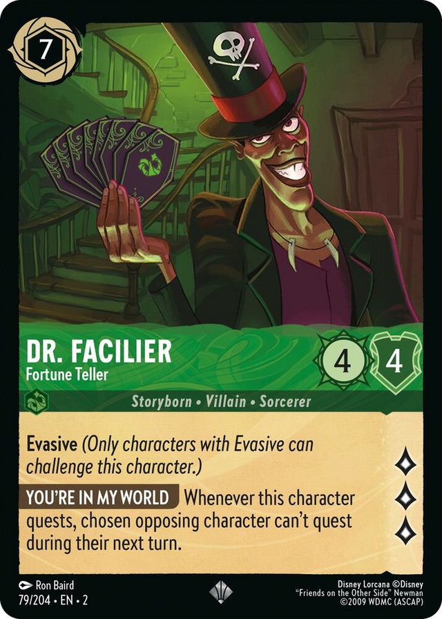 0079 Dr. Facilier - Fortune Teller Super Rare Rise of the Floodborn
