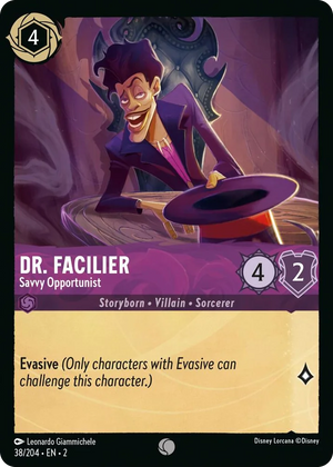 0038 Dr. Facilier - Savvy Opportunist Common Rise of the Floodborn