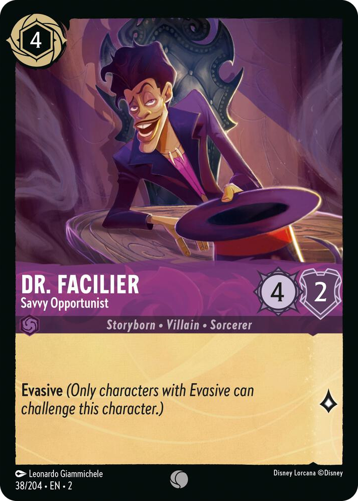 0038 Dr. Facilier - Savvy Opportunist Common Rise of the Floodborn