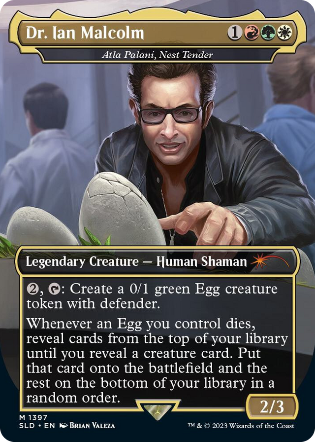 1397 Dr. Ian Malcolm - Atla Palani, Nest Tender M Secret Lair Drop Series