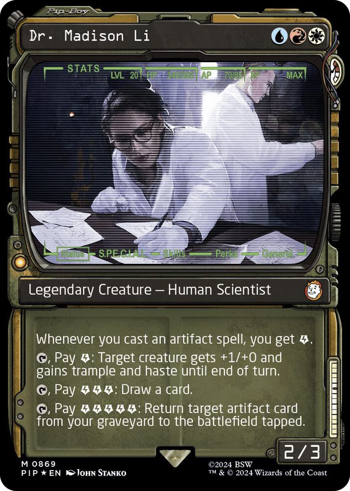 0869 Dr. Madison Li (Showcase) (Surge Foil) M Universes Beyond: Fallout