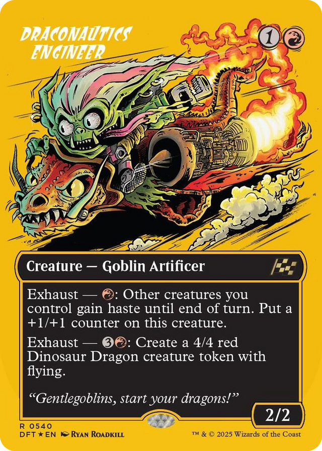 0540 Draconautics Engineer (Borderless) (First-Place Foil) R Aetherdrift