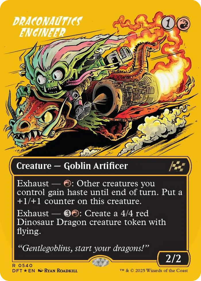 0540 Draconautics Engineer (Borderless) (First-Place Foil) R Aetherdrift