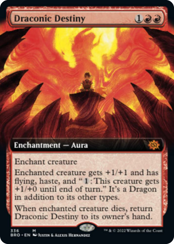 0336 Draconic Destiny (Extended Art) M The Brothers' War