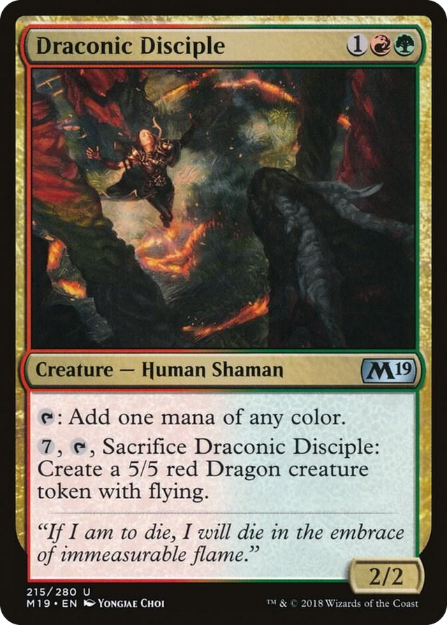 0215 Draconic Disciple U Core Set 2019