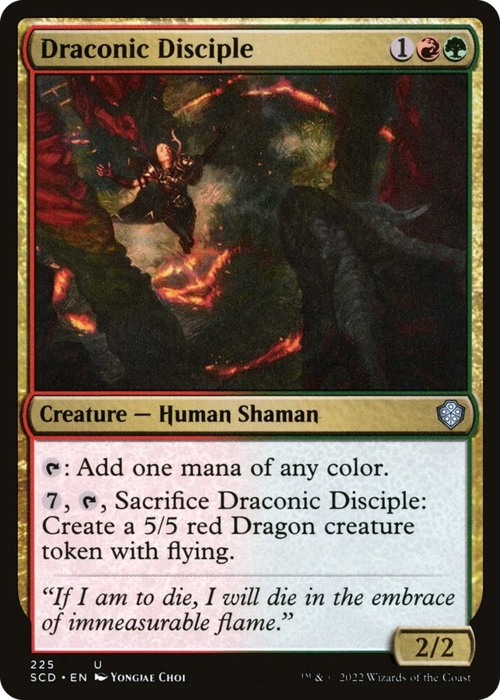 0225 Draconic Disciple U Starter Commander Decks