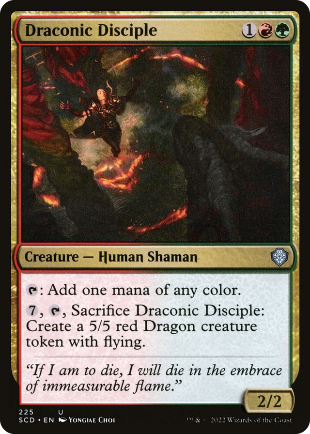 0225 Draconic Disciple U Starter Commander Decks