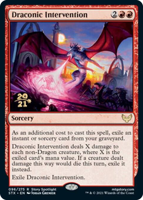 Draconic Intervention #96 R - Prerelease Cards Pokemon card