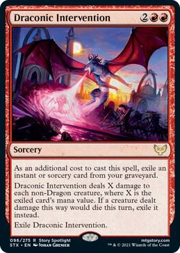 0096 Draconic Intervention R Strixhaven: School of Mages