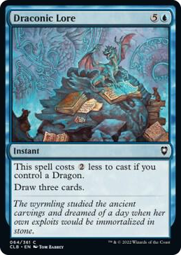 0064 Draconic Lore C Commander Legends: Battle for Baldur's Gate