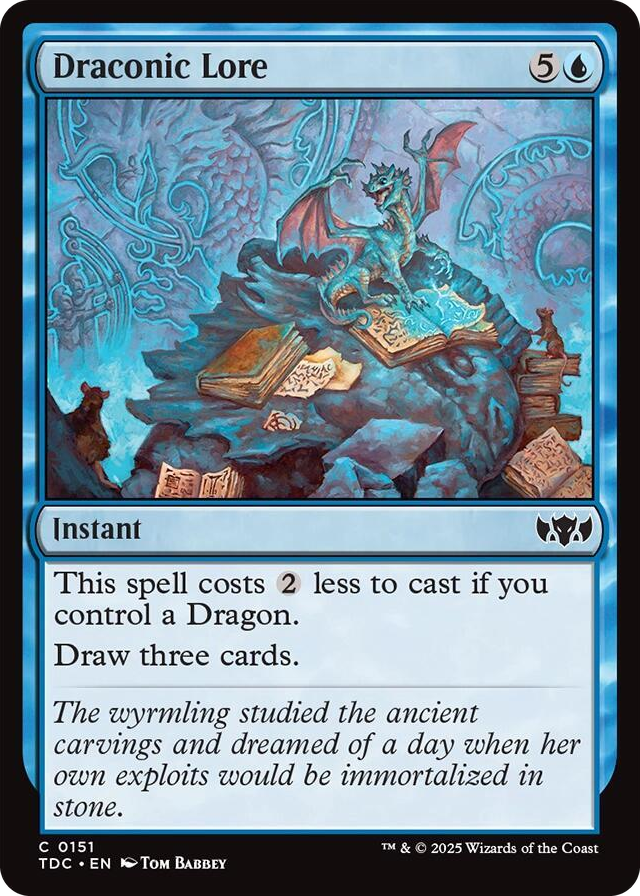 0151 Draconic Lore C Commander: Tarkir: Dragonstorm