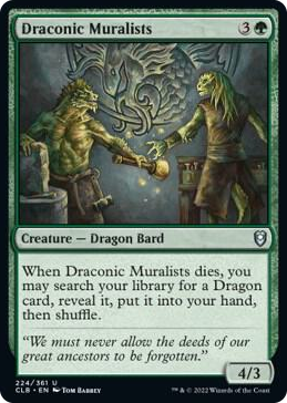 0224 Draconic Muralists U Commander Legends: Battle for Baldur's Gate