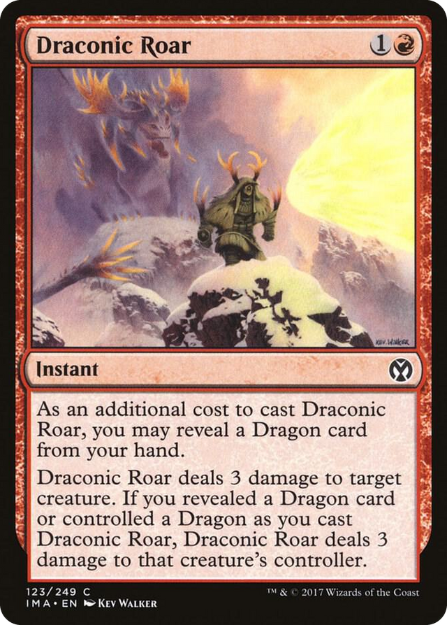 0123 Draconic Roar C Iconic Masters