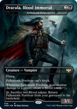 0334 Dracula, Blood Immortal - Falkenrath Forebear R Innistrad: Crimson Vow