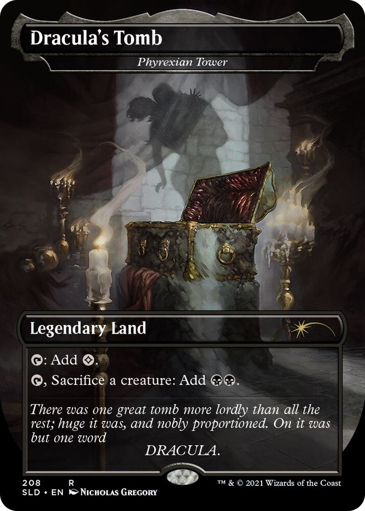 0208 Dracula's Tomb - Phyrexian Tower R Secret Lair Drop Series