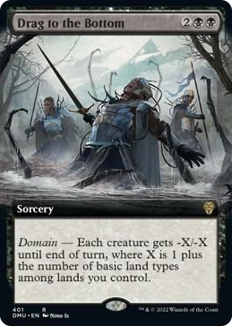 0401 Drag to the Bottom (Extended Art) R Dominaria United